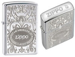 Zippo Lighter - Crown Stamped High Polish Chrome - 24751