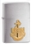 Zippo Lighter - Navy Emblem Anchor Brushed Chrome - 280ANC