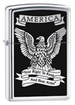 Zippo Lighter - Eagle High Polish Chrome - 28290