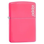 Zippo Lighter - Classic w/ Logo Neon Pink - 28886ZL