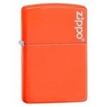 Zippo Lighter - Classic w/ Logo Neon Orange - 28888ZL