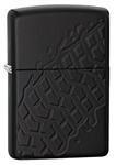 Zippo Lighter - Tire Tread Armor Black Matte - 28966