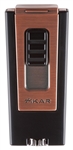 Xikar Lighter - Trezo Triple Jet  Black w/ Bronze - 545BKBZ