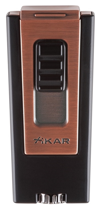 Xikar Lighter - Trezo Triple Jet  Black w/ Bronze - 545BKBZ