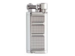 Xikar Lighter - Chrome Silver Pipeline Flint Angled Flame - 595CS