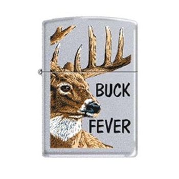 Zippo Lighter - Buck Fever Satin Chrome - 850978