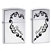 Zippo Lighter - Together Forever 2 Lighter Set High Polish Chrome - 851772