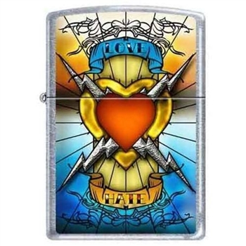 Zippo Lighter - Love/Hate Tattoo - 851981