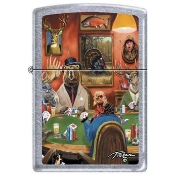 Zippo Lighter - Big game Poker Street Chrome - 852178