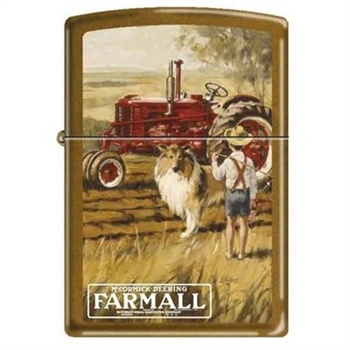 Zippo Lighter - Farmall With Boy and Dog Toffee - 852617