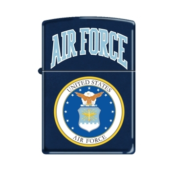 Zippo Lighter - US Air Force Logo Navy Matte - 853268