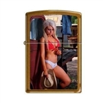 Zippo Lighter - Sexy Cowgirl Red Top Toffee - 853289