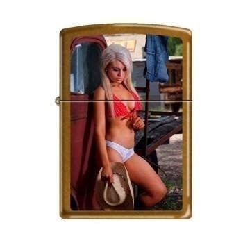 Zippo Lighter - Sexy Cowgirl Red Top Toffee - 853289