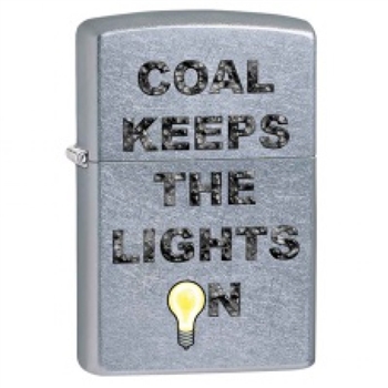 Zippo Lighter - Coal Keeps The Lights On Street Chrome - 853412