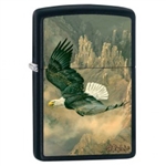 Zippo Lighter - Bryce Canyon Eagle Black Matte - 853422