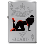 Zippo Lighter - Ace of Hearts HP Chrome - 853752