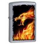 Zippo Lighter - Fire Dragon Street Chrome - 854053