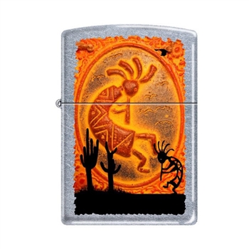 Zippo Lighter - Kokopelli Southwestern Street Chrome - 854058