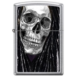 Zippo Lighter - Neal Taylor Skull Dreads Street Chrome - 854224