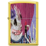 Zippo Lighter - Neal Taylor Skull Lipstick Lemon - 854225