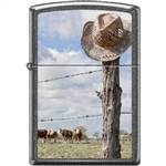 Zippo Lighter - Cattle Ranch Iron Stone - 854446