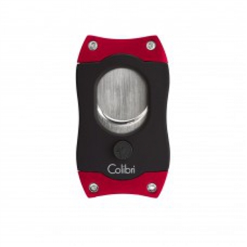 Colibri S-Cut Cigar Cutter Black & Red - CU500T2