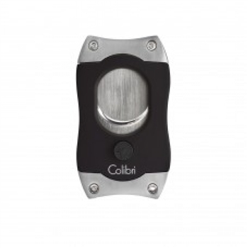 Colibri S-Cut Cigar Cutter Black & Chrome - CU500T4