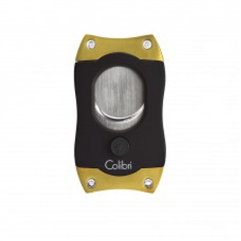 Colibri S-Cut Cigar Cutter Black & Gold - CU500T5