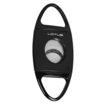 Lotus Jaws Serrated Cigar Cutter Glossy Black - CUT601