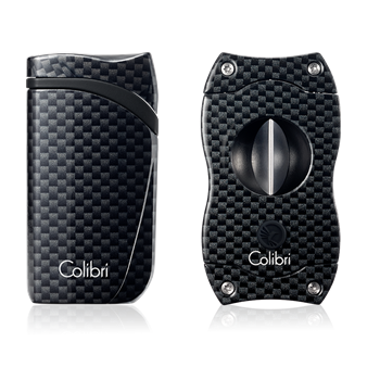 Colibri Falcon & V-Cut Carbon Fiber Gift Set Black - GS310T01