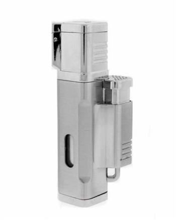 Jetline El Grande Quad Torch Lighter Silver