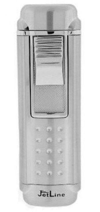 Jetline Magna Quad Flame Lighter Silver