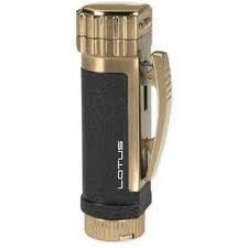 Lotus Lighter - Rogue Black/Gold & 8mm Cigar Punch - L5020