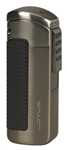 Lotus CEO L66 Triple Jet Lighter w/Cigar Punch Gunmetal Satin - L6620