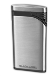 Black Label Stiletto Lighter Brushed Chrome/Matte Black - LBL130010