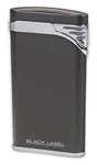 Black Label Stiletto Brushed Matte Gray/Chrome Velour - LBL130020