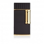 Colibri Lighter - Julius Flint Double Flame Black & Gold - LI221C3