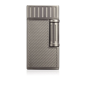 Colibri Lighter Julius Flint Double Soft Flame Brushed Gunmetal - C9