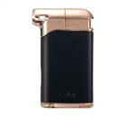 Colibri Pacific Air Pipe Flame Lighter Black & Rose Gold - LI400C9