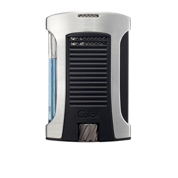 Colibri Daytona Single Jet Lighter Brushed Chrome/Black - LI770T3