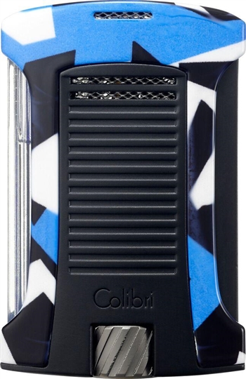 Colibri Daytona Single Jet Lighter Blue (Camo) - LI770T83