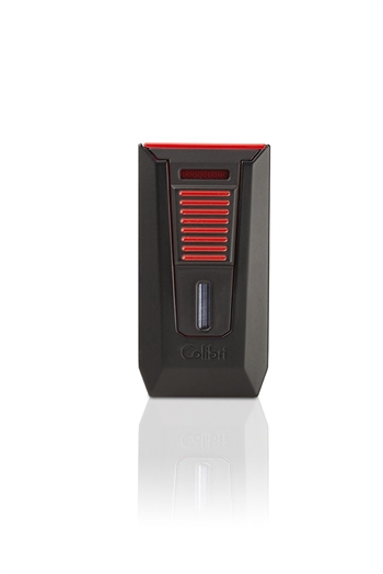 Colibri Slide Double Jet Lighter Black/Red - LI850T14