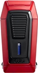 Colibri Quantum Triple Jet Red/Black Lighter w/ V-Cut - LI970C4