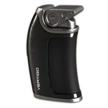 Vertigo Lighter - Curve Single Torch Brushed Black Matte - VCBM