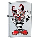 Zippo Lighter - Ax Clown Brushed Chrome - ZCI005392