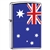 Zippo Lighter - Australian Flag Satin Chrome - ZCI007963