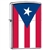 Zippo Lighter - Puerto Rico Puertorican Flag Satin Chrome - ZCI007966