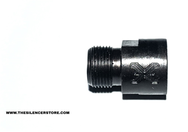 Glock 43 Index Thread Adapter: 1/2-28 to 1/2-28