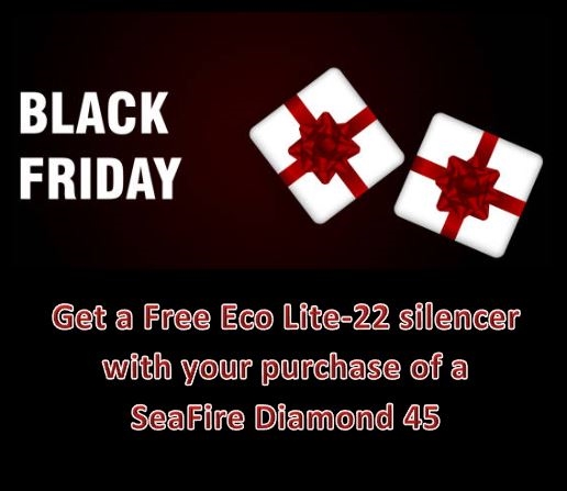 BLACK FRIDAY SPECIAL!!! Silencer: SeaFire Diamond45 with FREE Eco Lite-22