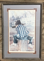 Future Buckaroo by Linda Loeschen, Framed